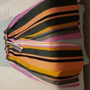 Lost and Wander stripped wide leg pants